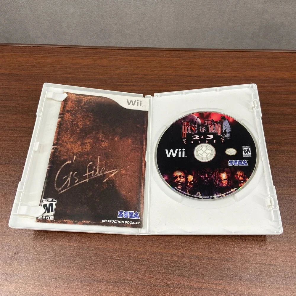 House of the Dead 2 & 3 Return (Nintendo Wii, 2008) Light Gun Shooter SEGA - CIB